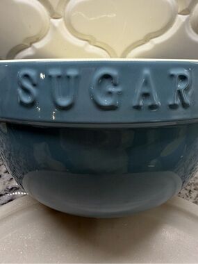 Vintage At Home America "Baker's Basics" Blue Ceramic 8" Mixing Bowl – SUGAR